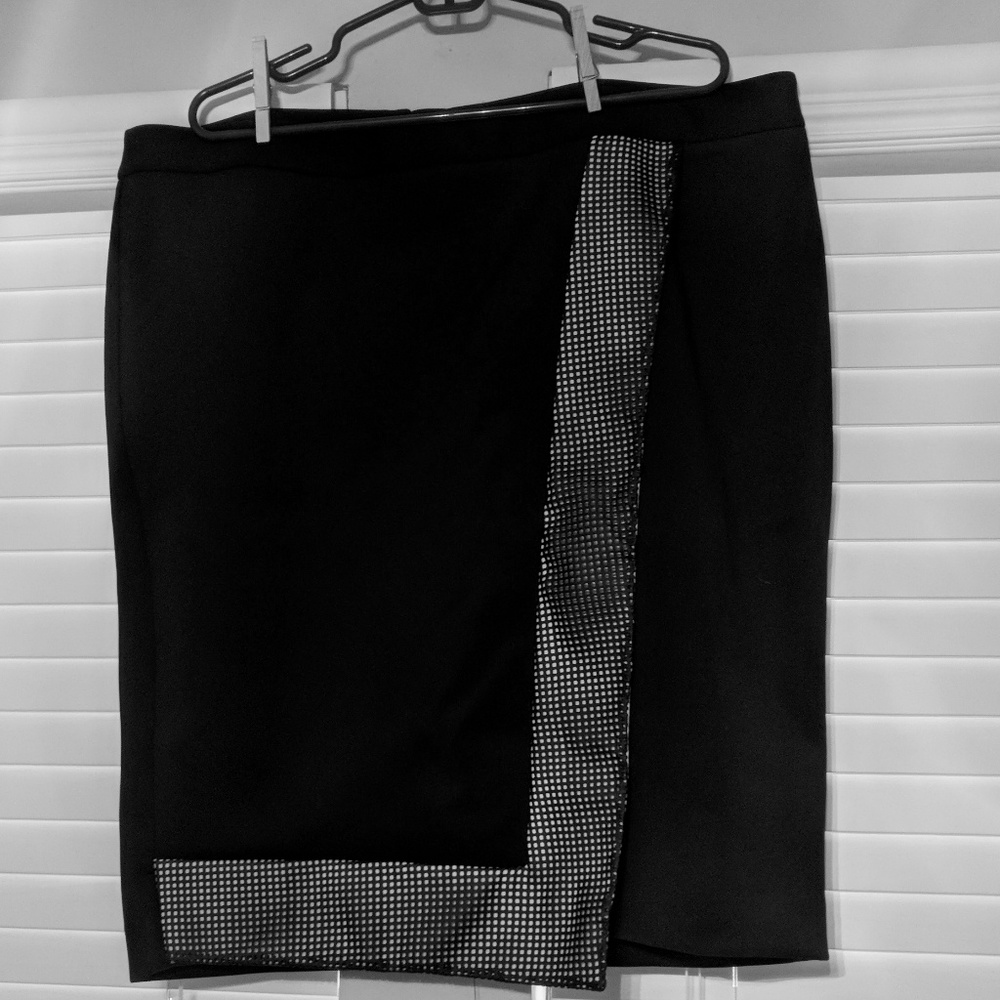 Lane Bryant Knee-length Skirt w/ Check Pattern